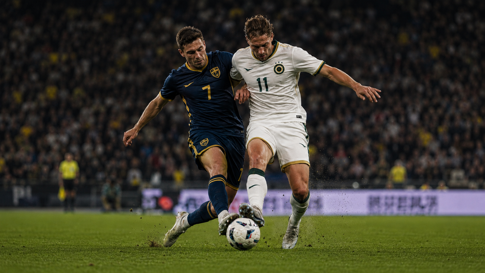 Live football match